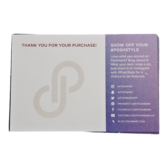 Offical Poshmark: Thank You Cards | BRAND NEW!! - Picture 4 of 12